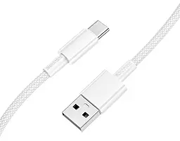 Кабель Borofone BX117 Source USB-A - Type-C 15w 3a 1м cable White - мініатюра 2 Кабель Borofone BX117 Source USB-A - Type-C 15w 3a 1м cable White - мініатюра 2