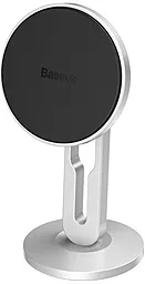 Держатель магнитный Baseus Hollow Magnetic Clamping Function Silver (SULK-0S) - фото Держатель магнитный Baseus Hollow Magnetic Clamping Function Silver (SULK-0S)