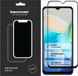 Защитное стекло BeCover для Vivo Y02/Y02A Black (709275)