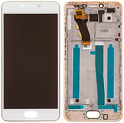 Дисплей Meizu M3s, M3s mini (Y685) с тачскрином и рамкой, оригинал, Gold - фото Дисплей Meizu M3s, M3s mini (Y685) с тачскрином и рамкой, оригинал, Gold