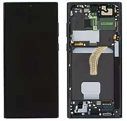 Дисплей Samsung Galaxy S22 Ultra S908 с тачскрином и рамкой, (TFT, без функции отпечатка пальца), Phantom Black - фото Дисплей Samsung Galaxy S22 Ultra S908 с тачскрином и рамкой, (TFT, без функции отпечатка пальца), Phantom Black