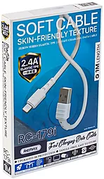 Кабель Remax RC-179i USB-A - Lightning 12w 2.4a 1м cable White - мініатюра 3 Кабель Remax RC-179i USB-A - Lightning 12w 2.4a 1м cable White - мініатюра 3