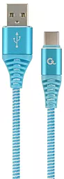 Кабель Cablexpert USB-A - Type-C 12w 2.4a 2м cable Blue (CC-USB2B-AMCM-2M-VW) - фото Кабель Cablexpert USB-A - Type-C 12w 2.4a 2м cable Blue (CC-USB2B-AMCM-2M-VW)