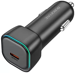 Автомобільний зарядний пристрій Borofone BZ28 30w PD USB-C ports car charger transparent black - фото Автомобільний зарядний пристрій Borofone BZ28 30w PD USB-C ports car charger transparent black