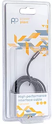 Аудіо кабель PowerPlant Aux mini Jack 3.5 mm - 2хRCA M/M Cable 1 м black - мініатюра 3