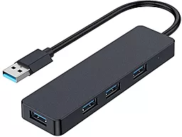 USB хаб Gembird 4-in-1 black (UHB-U3P4-04) - фото USB хаб Gembird 4-in-1 black (UHB-U3P4-04)