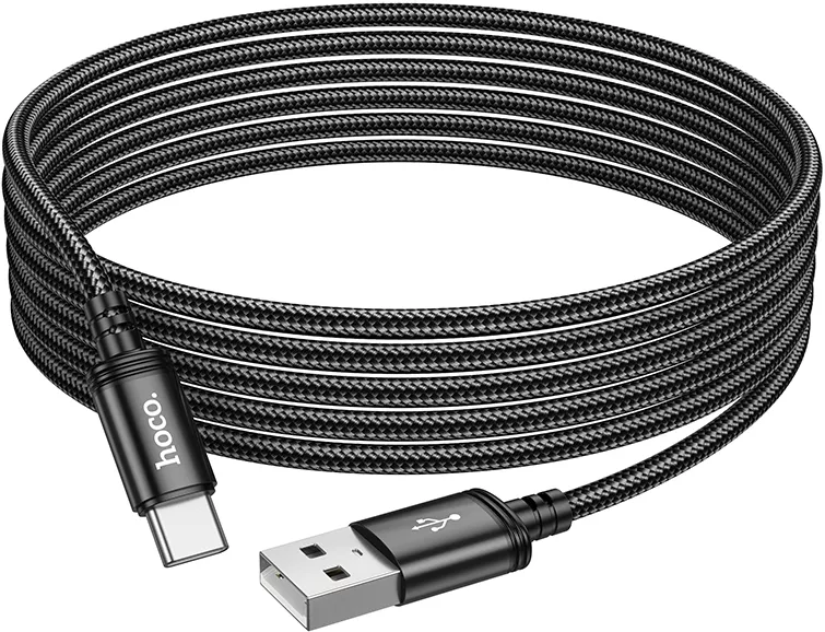 Кабель Hoco X91 USB-A - Type-C 15w 3a 3м cable Black - фото 6