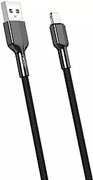 Кабель XO NB182 USB-A - Lightning 12w 2.4a 1м cable Black - фото Кабель XO NB182 USB-A - Lightning 12w 2.4a 1м cable Black