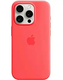 Чехол Silicone Case Full with MagSafe and SplashScreen для Apple iPhone 15 Pro Guava - фото Чехол Silicone Case Full with MagSafe and SplashScreen для Apple iPhone 15 Pro Guava