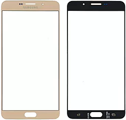 Корпусное стекло дисплея Samsung Galaxy A9 Pro 2016 A9100 Gold - фото Корпусное стекло дисплея Samsung Galaxy A9 Pro 2016 A9100 Gold