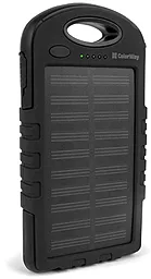 Повербанк ColorWay Solar 6000mAh Black (CW-PB060LPA2BK-SF) - фото Повербанк ColorWay Solar 6000mAh Black (CW-PB060LPA2BK-SF)