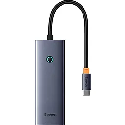 USB Type-C хаб Baseus 5-in-1 USB3.0 gray (B00052809813-00) - фото USB Type-C хаб Baseus 5-in-1 USB3.0 gray (B00052809813-00)