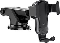 Держатель с автозажимом Hoco CA104 Vertical And Horizontal Telescopic Gravity Vehicle Holder Black/Gray - фото Держатель с автозажимом Hoco CA104 Vertical And Horizontal Telescopic Gravity Vehicle Holder Black/Gray