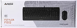 Комплект (клавіатура+мишка) A4Tech Fstyler F1512 Black - мініатюра 4