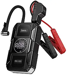 Бустер на авто с компрессором Hoco QS6 Clever Intelligent 8000mAh 800A Black - фото Бустер на авто с компрессором Hoco QS6 Clever Intelligent 8000mAh 800A Black