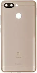 Задняя крышка корпуса Xiaomi Redmi 6 на 1 Sim карту со стеклом камеры Original Gold - фото Задняя крышка корпуса Xiaomi Redmi 6 на 1 Sim карту со стеклом камеры Original Gold