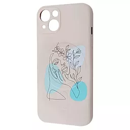Чохол Wave Minimal Art Case with MagSafe для Apple iPhone 13 Beige/Flower Girl