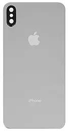 Задняя крышка корпуса Apple iPhone X со стеклом камеры Silver - фото Задняя крышка корпуса Apple iPhone X со стеклом камеры Silver
