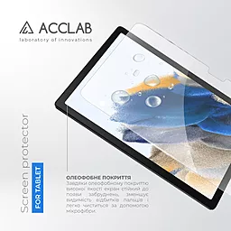 Захисне скло ACCLAB Full Glue для Samsung Tab A8 2021/X200/X205 10.5" Black - мініатюра 3
