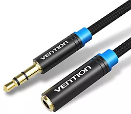 Аудио удлинитель Vention mini Jack 3.5mm M/F 5 м чёрный (VAB-B06-B500-M)
