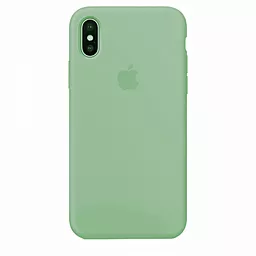 Чехол Silicone Case Full для Apple iPhone XS Max Fresh Green