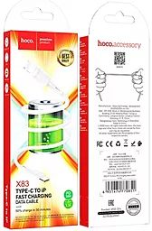 Кабель Hoco X83 Victory USB Type-C - Lightning 20w 3a 1м PD сable White - миниатюра 3 Кабель Hoco X83 Victory USB Type-C - Lightning 20w 3a 1м PD сable White - миниатюра 3
