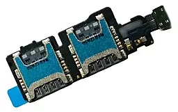 Роз'єм Sim-карти для Samsung G800H Galaxy S5 mini Duos, зі шлейфом, на дві Sim-карти - фото Роз'єм Sim-карти для Samsung G800H Galaxy S5 mini Duos, зі шлейфом, на дві Sim-карти