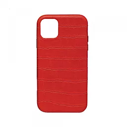 Чохол Apple Leather Case Full Crocodile for iPhone XS Max Red