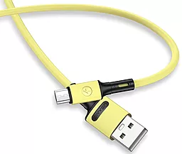 Кабель Usams U52 USB-A - micro USB 10w 1м cable Yellow (SJ435USB03) - фото Кабель Usams U52 USB-A - micro USB 10w 1м cable Yellow (SJ435USB03)