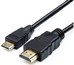 Видеокабель HDMI - mini HDMI v1.4 4k 30hz 1m black (11501) Atcom - фото Видеокабель HDMI - mini HDMI v1.4 4k 30hz 1m black (11501) Atcom