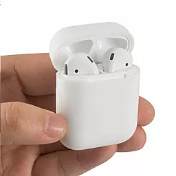 Силиконовый чехол и ремешок для Apple Airpods White - миниатюра 2