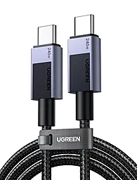 Кабель Ugreen L513 USB Type-C - Type-C 240w 5a 1м PD3.1 cable Space Gray (45067) - фото Кабель Ugreen L513 USB Type-C - Type-C 240w 5a 1м PD3.1 cable Space Gray (45067)