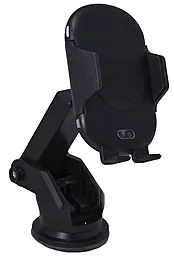 Автотримач з бездротовою зарядкою C-10 Holder Black - фото Автотримач з бездротовою зарядкою C-10 Holder Black