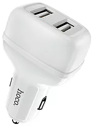 Автомобильное зарядное устройство Hoco Z36 2.4a 2xUSB-A ports car charger white - фото Автомобильное зарядное устройство Hoco Z36 2.4a 2xUSB-A ports car charger white