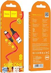 Кабель Hoco X86 Spear USB-A - micro USB 12w 2.4a 1м cable Red - мініатюра 5 Кабель Hoco X86 Spear USB-A - micro USB 12w 2.4a 1м cable Red - мініатюра 5
