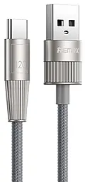 Кабель Remax RC-C103 Infinity Series USB-A - Type-C 120w 6a 1.2м cable Gray - фото Кабель Remax RC-C103 Infinity Series USB-A - Type-C 120w 6a 1.2м cable Gray