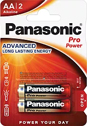 Батарейки Panasonic AA (R6) Pro Power 2шт (LR6XEG/2BP)