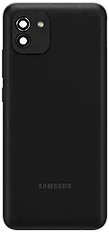 Задняя крышка корпуса Samsung Galaxy A03 A035F со стеклом камеры Original Black