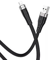 Кабель Hoco X53 Angel USB-A - Lightning 12w 2.4a 1м cable Black - миниатюра 3 Кабель Hoco X53 Angel USB-A - Lightning 12w 2.4a 1м cable Black - миниатюра 3