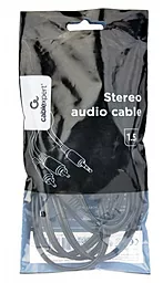 Аудіо кабель Cablexpert Aux mini Jack 3.5 mm - 2хRCA M/M Cable 1.5 м silver (CCA-352-1.5M) - мініатюра 3