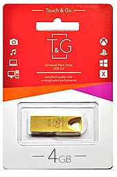 Флешка T&G 4GB 117 Metal Series USB 2.0 (TG117GD-4G) Gold - миниатюра 2