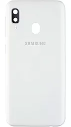 Задня кришка корпусу Samsung Galaxy A20e 2019 A202F  зі склом камери Original White