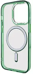 Чехол Epik Iris with MagSafe для Apple iPhone 13 Pro Green - миниатюра 4 Чехол Epik Iris with MagSafe для Apple iPhone 13 Pro Green - миниатюра 4