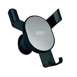 Держатель XO C126 Mirror face gravity air outlet latch bracket Silver-Black - фото Держатель XO C126 Mirror face gravity air outlet latch bracket Silver-Black
