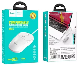 Комп'ютерна мишка Hoco GM13 White - мініатюра 2