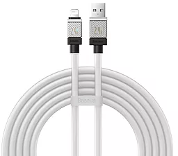 Кабель Baseus CoolPlay Series USB-A - Lightning 12w 2.4a 2м cable White (CAKW000502) - фото Кабель Baseus CoolPlay Series USB-A - Lightning 12w 2.4a 2м cable White (CAKW000502)