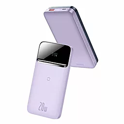 Повербанк Baseus Magnetic 10000mAh 20W Qi Purple (PPCX010005) - мініатюра 2