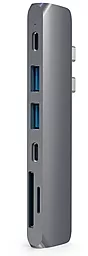 Мультипортовый USB Type-C хаб Satechi USB-C -> USB 3.0x2/HDMI/USB-Cх2/Card Reader Space Grey (ST-CMBPM) - миниатюра 3