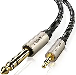 Аудио кабель Ugreen AV127 Jack 6.35mm - mini Jack 3.5mm M/M cable 1 м gray (10630) - фото Аудио кабель Ugreen AV127 Jack 6.35mm - mini Jack 3.5mm M/M cable 1 м gray (10630)