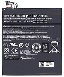 Акумулятор для планшета Acer Iconia One B1-850 / AP14F8K (4550 mAh) Original
